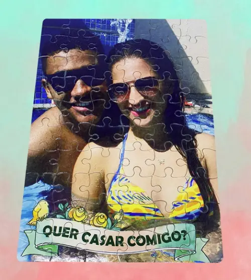 Quebra-cabeça Retangular Pedido de Casamento, Namoro, Reatar
