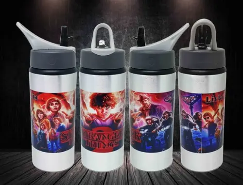 Squeeze Garrafinha Garrafa Personalizada Stranger Things