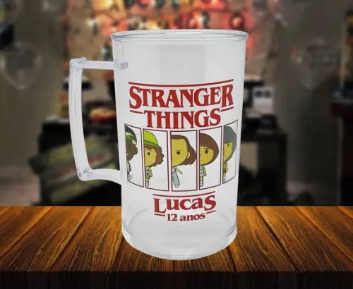 15 Canecas Acrílico Personalizado Seriado Stranger Things