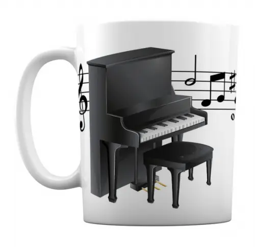 Caneca Música Instrumento Musical Pianos Notas Musicais