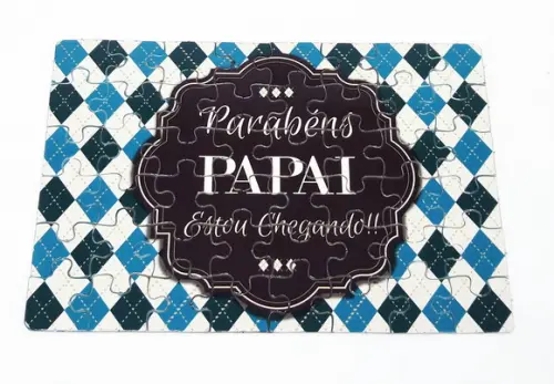 Quebra-cabeça Retangular Personalizado Surpresa para Papai
