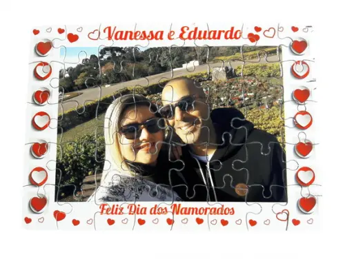 Quebra-cabeça Personalizado Namorados, Casados, Noivos