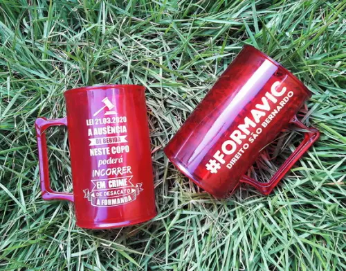 15 Canecas Acrílico Chopp Personalizado Formandos em Direito
