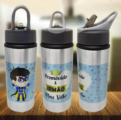 Squeeze Alumínio Personalizado Promovido a Irmão Mais Velho