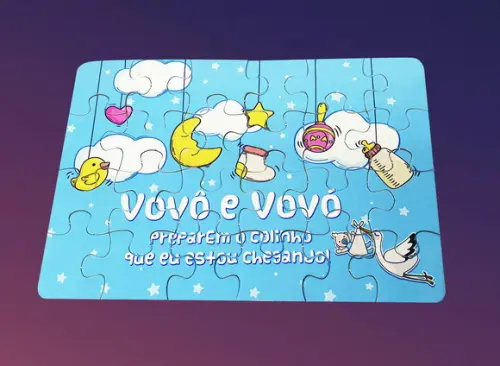 Quebra-cabeça Vovos Preparem o Colinho Que Eu Estou Chegando