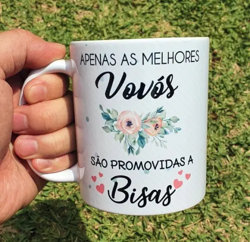 Caneca Branca Apenas Melhores Vovós São Promovidas a Bisavós