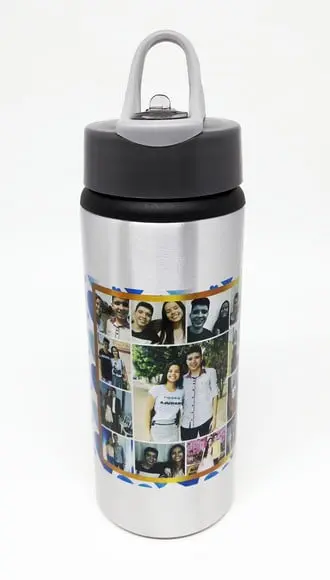 Squeeze de Alumínio Personalizado Namorados com Fotos