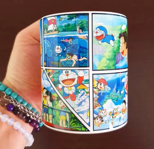 Caneca Branca Personalizada Doraemon