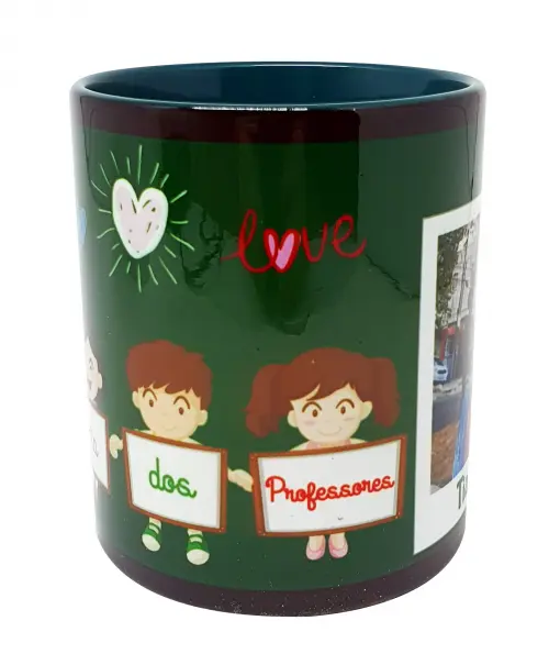 Caneca Verde Personalizado Lembrancinha Dia dos Professores