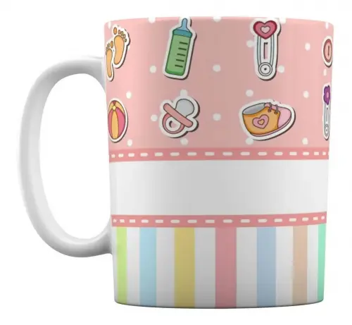 Caneca Branca Vovó Personalizada - Estou Chegando!