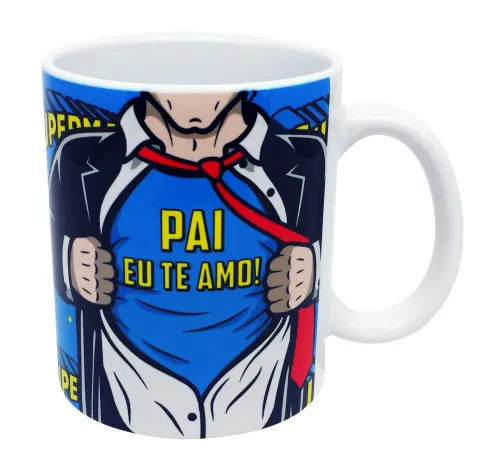 Caneca Branca Personalizado Pai Te Amo