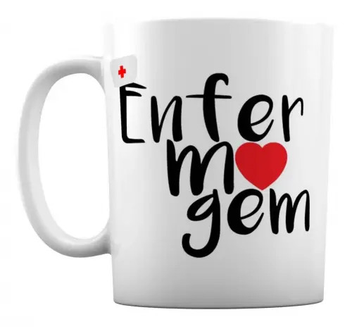 Caneca Branca Personalizada Carreira Enfermagem