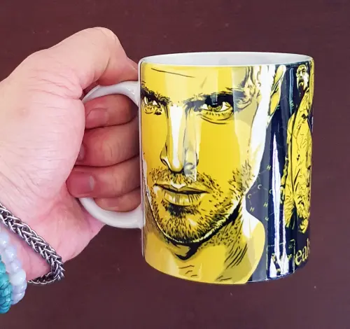 Caneca Branca Personalizada Amarela Breaking Bad