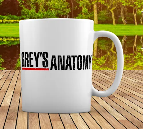 Caneca Branca Personalizada Seriado Grey´s Anatomy
