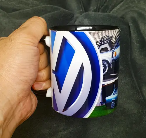 Caneca Preta Personalizada Volkswagen Vw Voyage