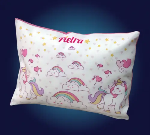 Almofada Rosa Personalizada de Unicórnio