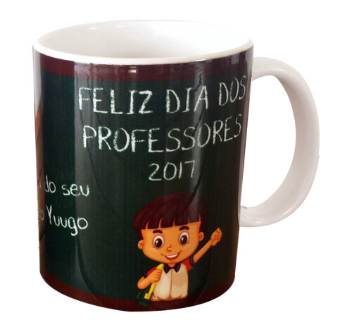 Caneca Branca Personalizada Lembrancinha para Professores