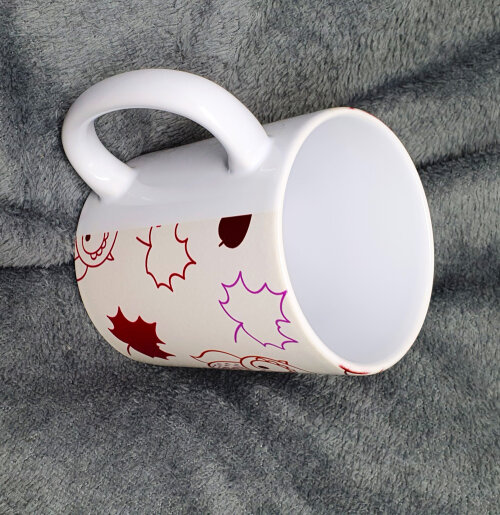 Caneca Branca Personalizada Estampa de Coruja