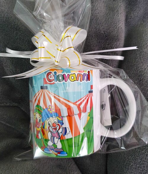 Caneca Branca Personalizada - Palhaços Patati Patata