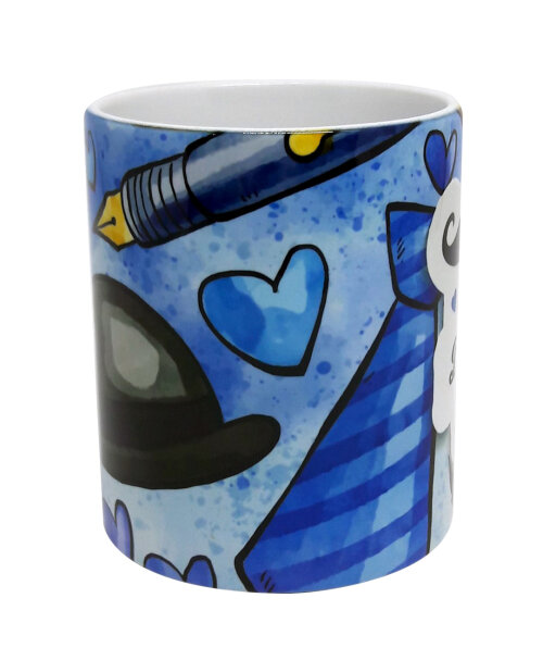 Caneca Branca Personalizada Presente Feliz Dia dos Pais