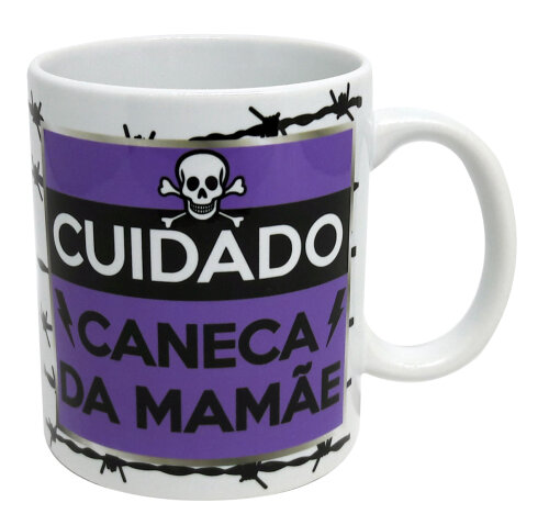 Cuidado Caneca Branca da Mamãe Personalizada (com Foto)