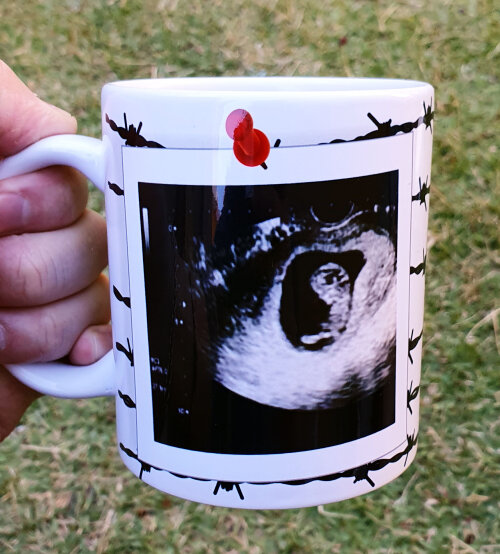 Cuidado Caneca Branca do Papai Personalizada (com Foto)
