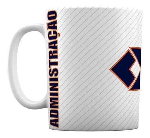 Caneca Branca Personalizado Carreira Profissão Administração