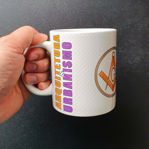 Caneca Branca Personalizado Arquitetura e Urbanismo