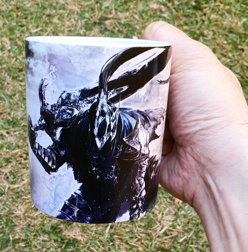 Caneca Branca Personalizado Game Dark Souls Iii