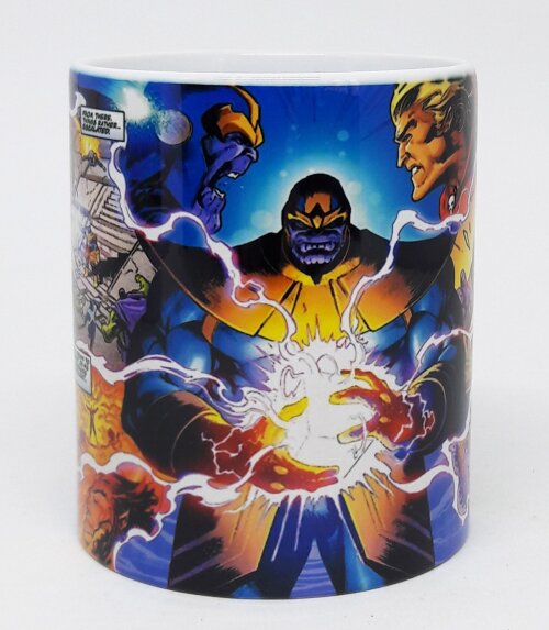 Caneca Branca Personalizada Marvel Thanos
