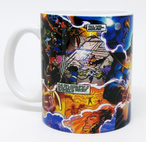 Caneca Branca Personalizada Marvel Thanos