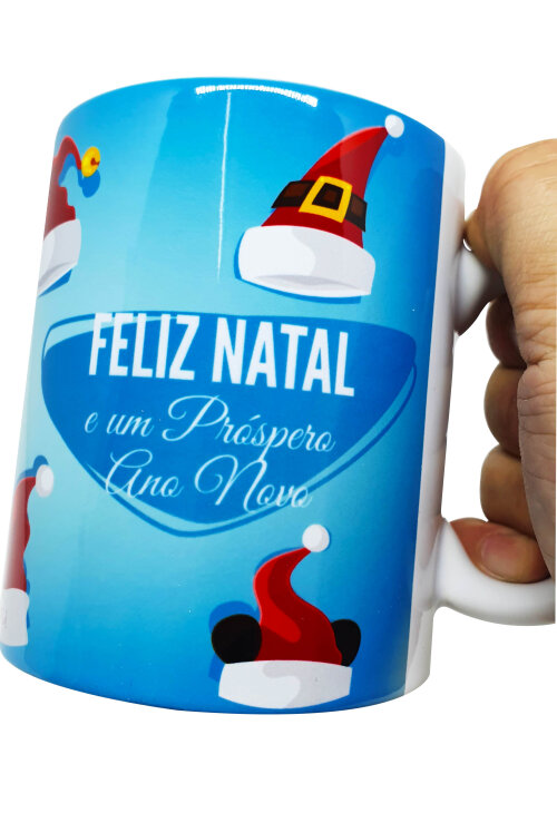 Caneca Branca Personalizado Lembrancinha Feliz Natal