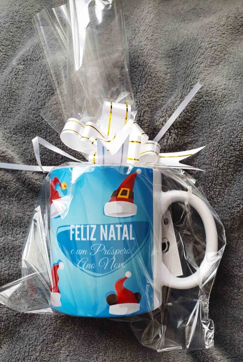 Caneca Branca Personalizado Lembrancinha Feliz Natal
