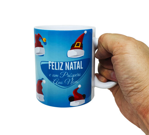 Caneca Branca Personalizado Lembrancinha Feliz Natal