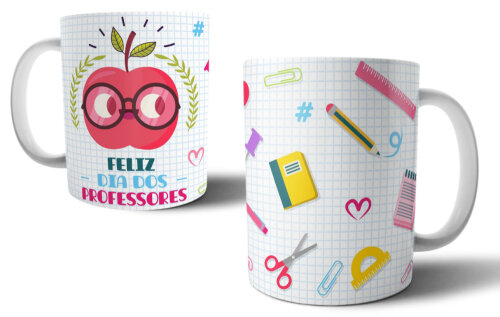 Caneca Branca Personalizada Dia dos Professores