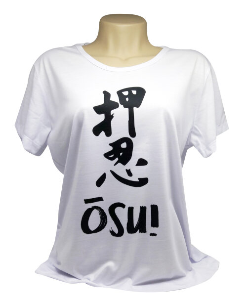 Camiseta Branca Personalizada Baby Look Osu Oss