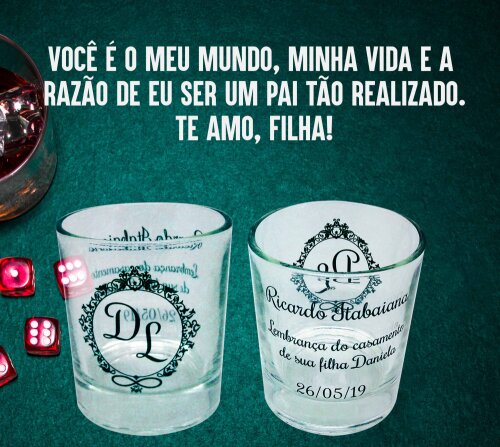 Copo Whisky Personalizado para Pai, Sogro, Casal, Casamento