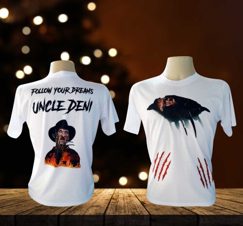 Camiseta Personalizada Freddy Krueger a Hora do Pesadelo