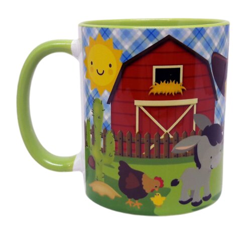 Caneca Verde Claro Fazenda Personalizada