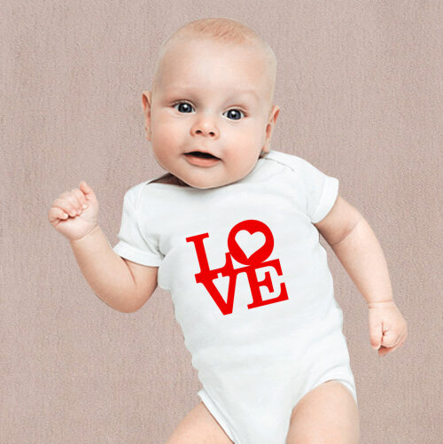 Body Baby Branco Personalizado Roupinha Love Amor