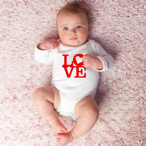 Body Baby Branco Personalizado Roupinha Love Amor