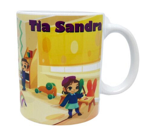Caneca Branca Personalizada Professores - Sala de Aula