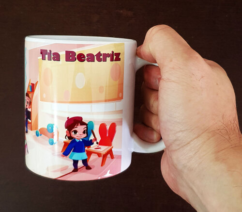 Caneca Branca Personalizada Professores - Sala de Aula