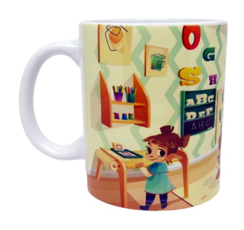 Caneca Branca Personalizada Professores - Sala de Aula