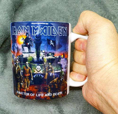 Caneca Branca Personalizado Banda Metal Iron Maiden