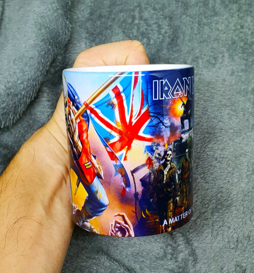 Caneca Branca Personalizado Banda Metal Iron Maiden