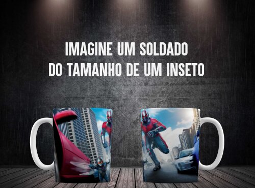 Caneca Branca Personalizado Marvel Homem Formiga Ant Man