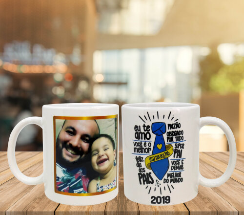 Caneca Branca Personalizada Lembrancinha Papai Paizão