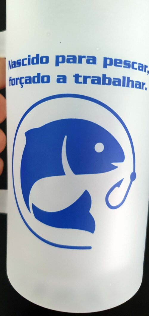 Caneca Chopp Cerveja Vidro Pescador, Pescaria, Pesca