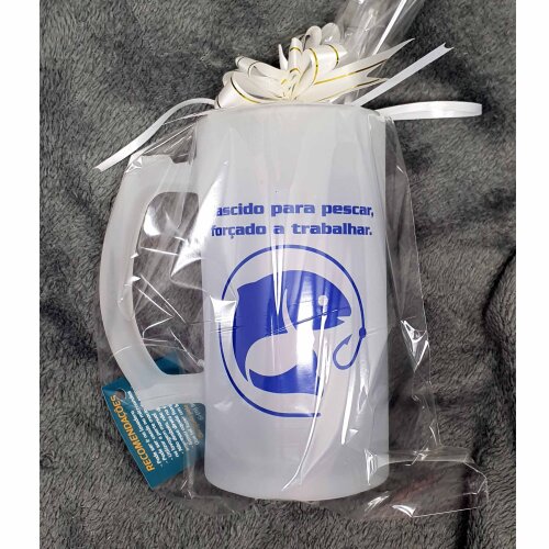 Caneca Chopp Cerveja Vidro Pescador, Pescaria, Pesca